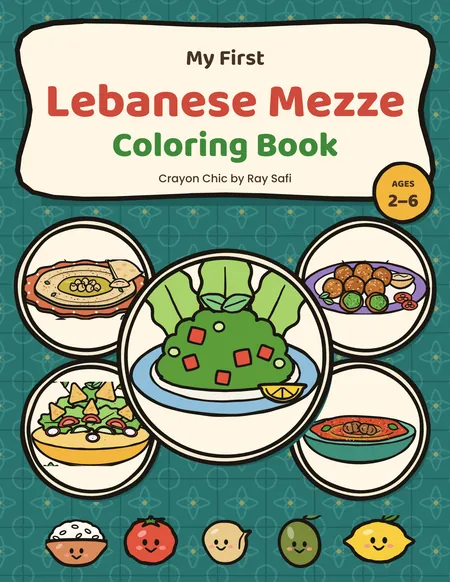 Cover of My First Lebanese Mezze Coloring Book